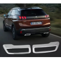 Peugeot 3008 difuzor kromu egzoz ucu ABS plastik uzeri krom