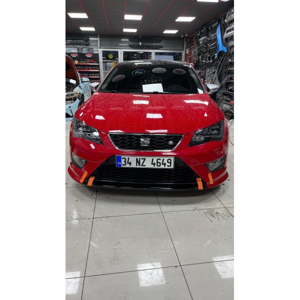 SEAT LEON MK3 2013-2016  FR ÖN TAMPON EKİ PLASTİK LİPLİ